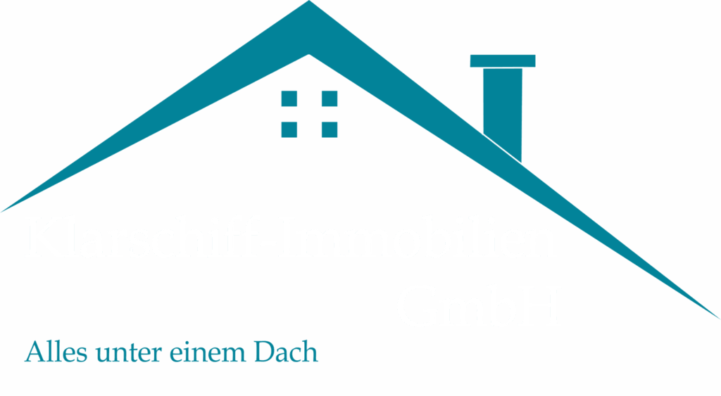 Klarschiff Immobilien Logo blaues dach